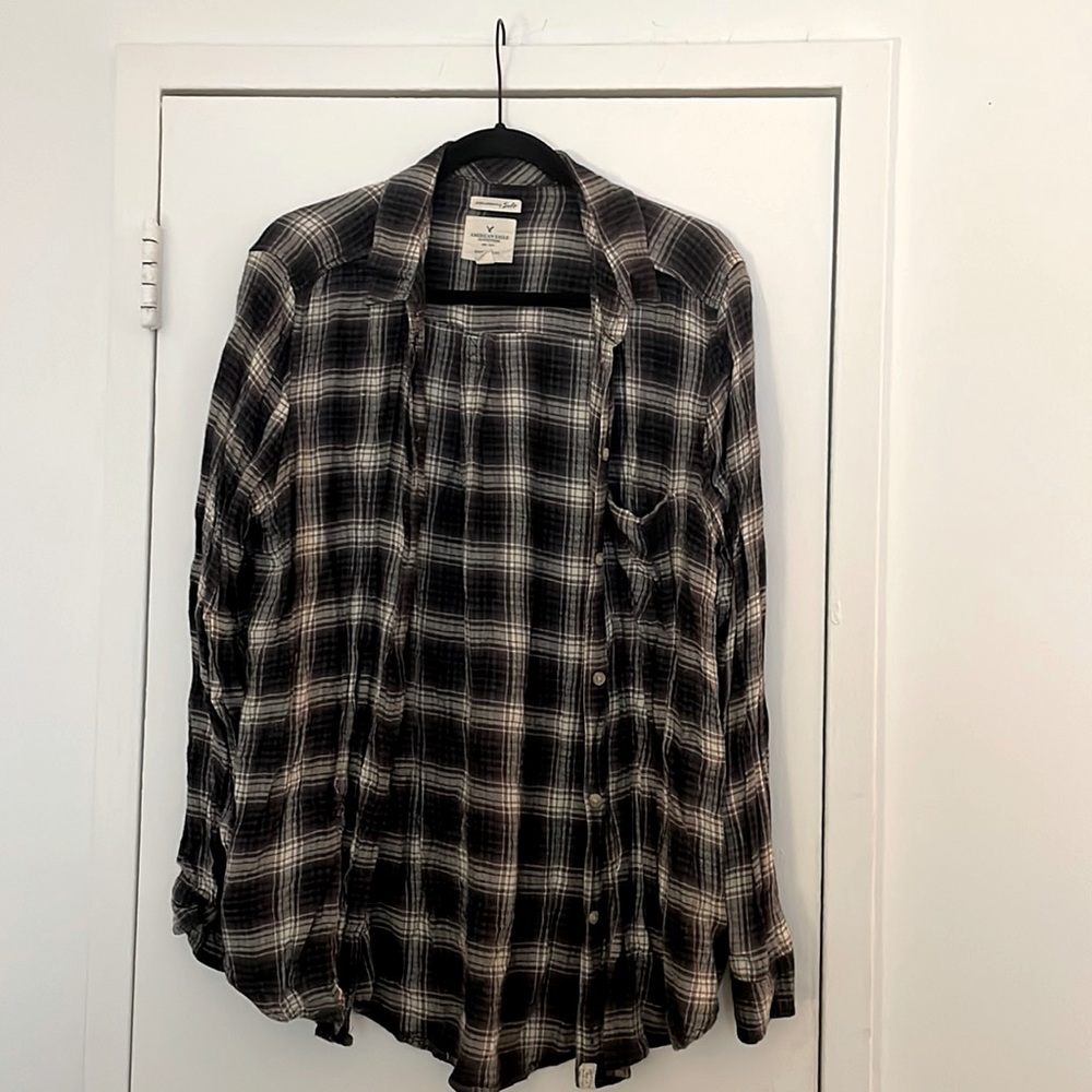 black & white flannel